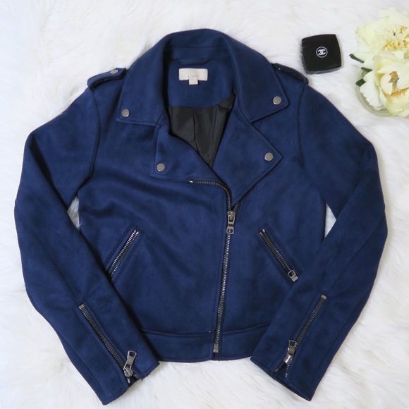 LOFT Jackets & Blazers - Loft Suede moto jacket